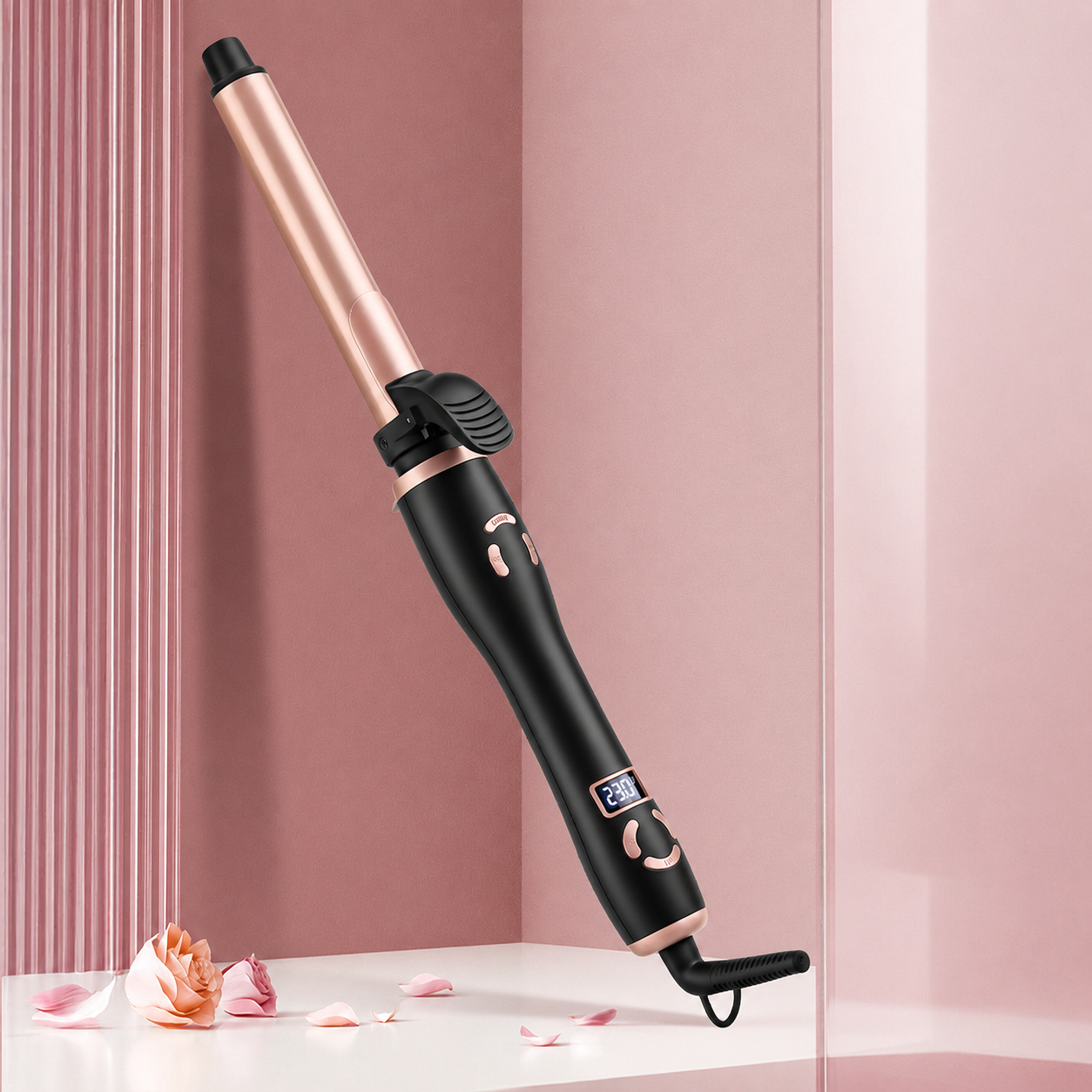 Automatic Curling Iron New LCD Display Temperature Control Curling Iron Automatic Perm Rod