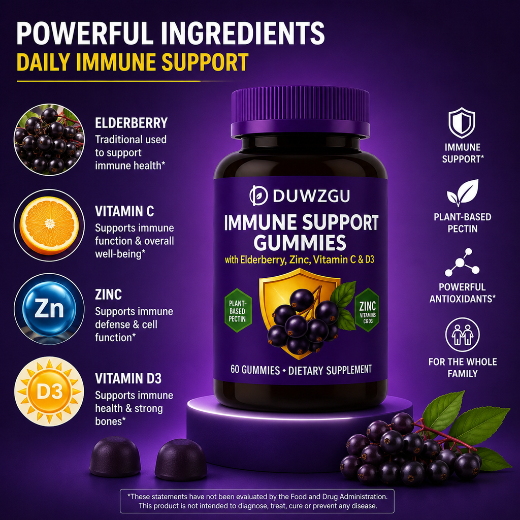 Elderberry Gummies - Sambucus Williamsii Hance Soft Candy