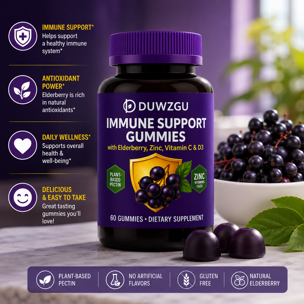 Elderberry Gummies - Sambucus Williamsii Hance Soft Candy