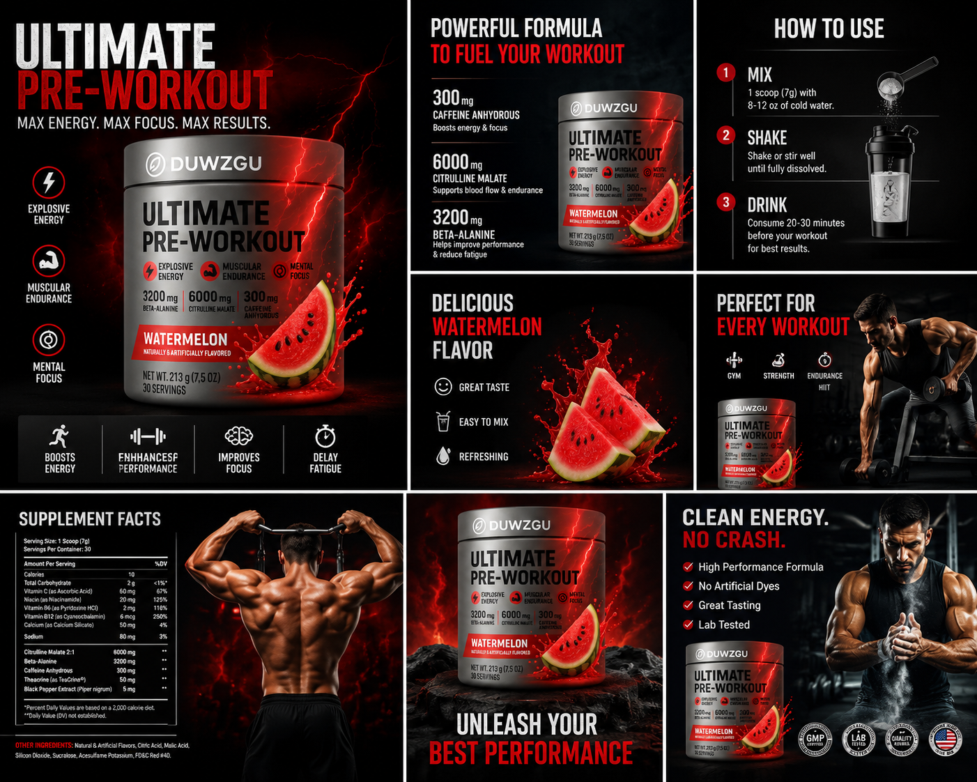 DUWZGU Ultimate Pre-Workout is a Powerful, High-performance Supplement